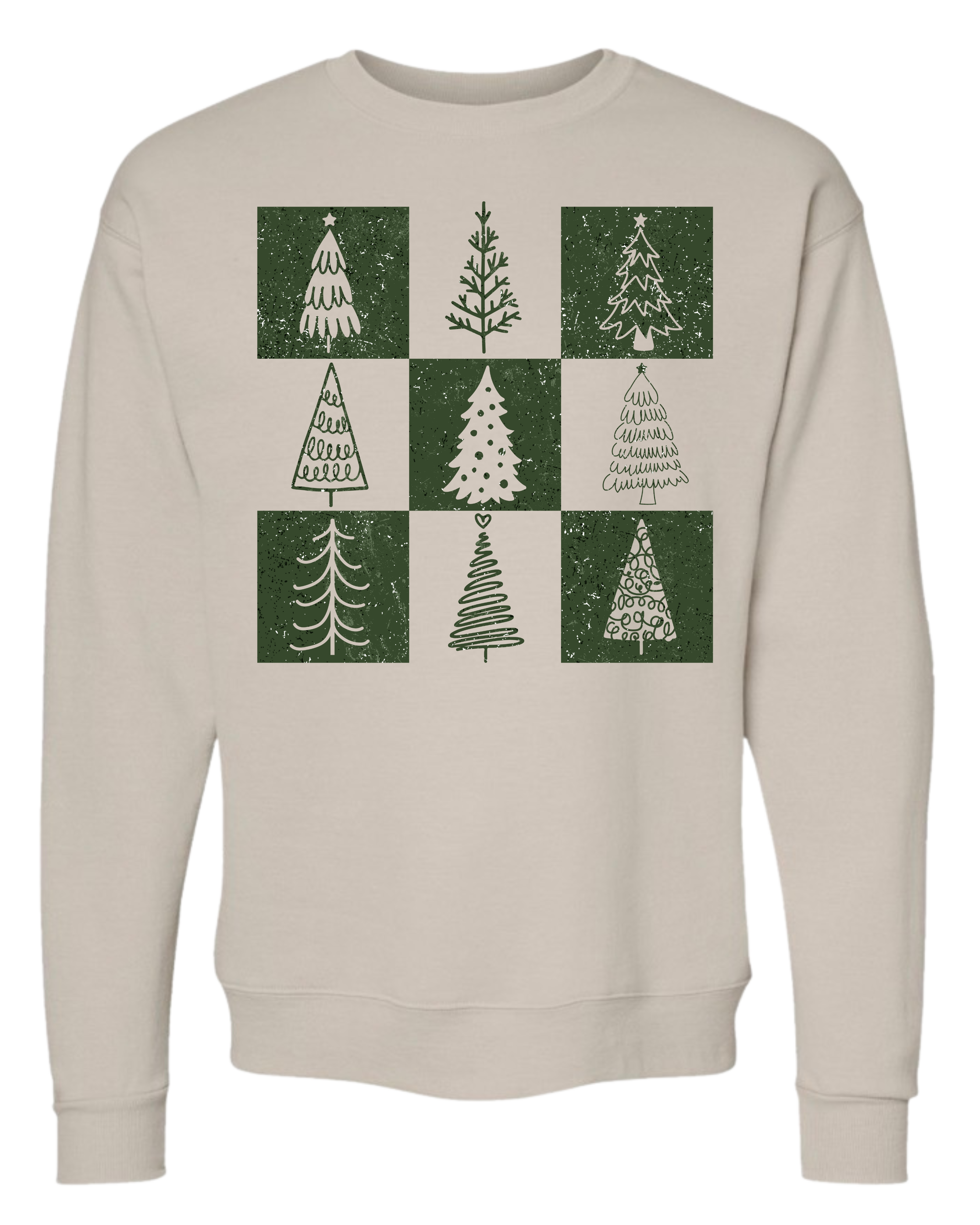checkered trees - sweatshirt