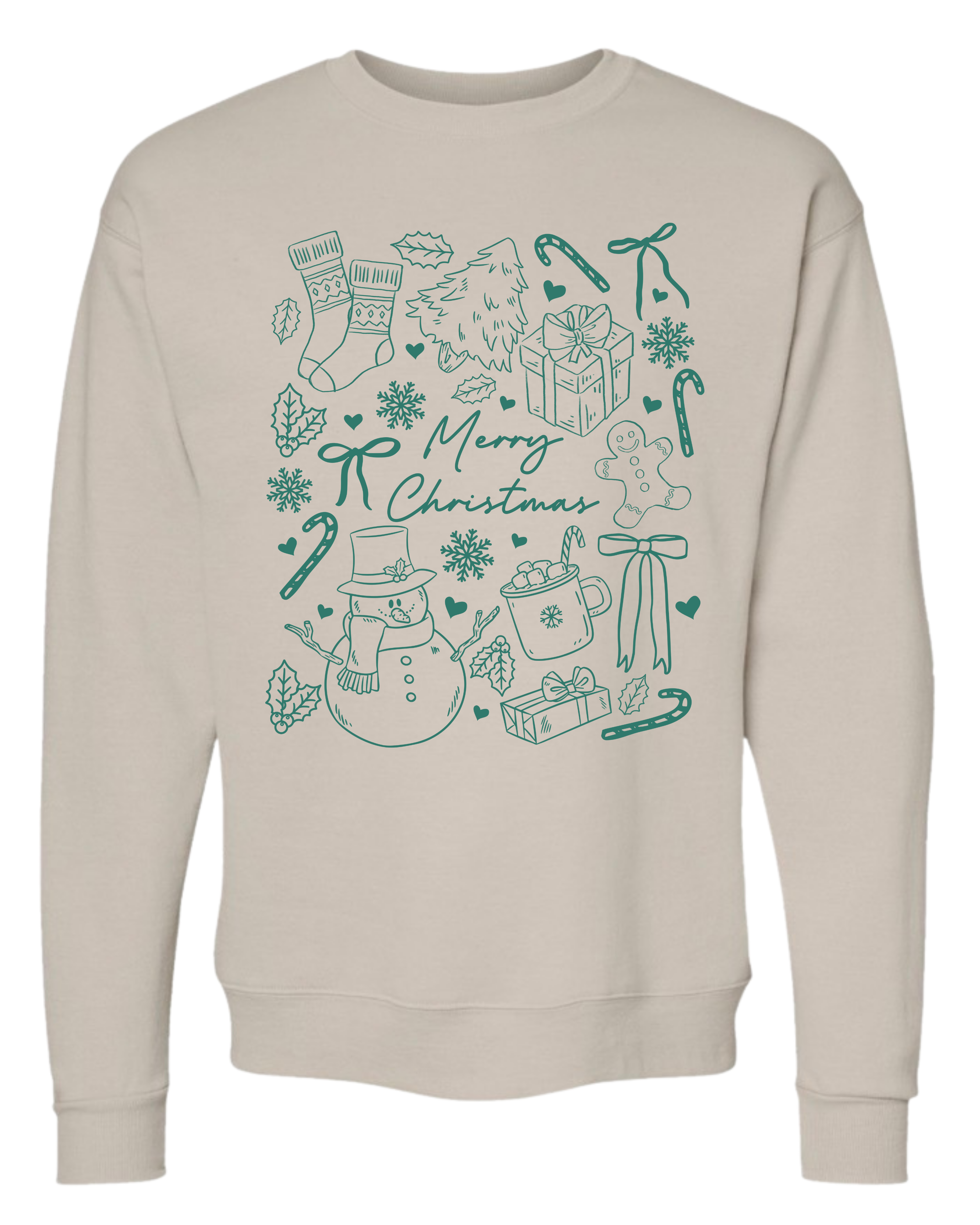 dark green doodle - sweater