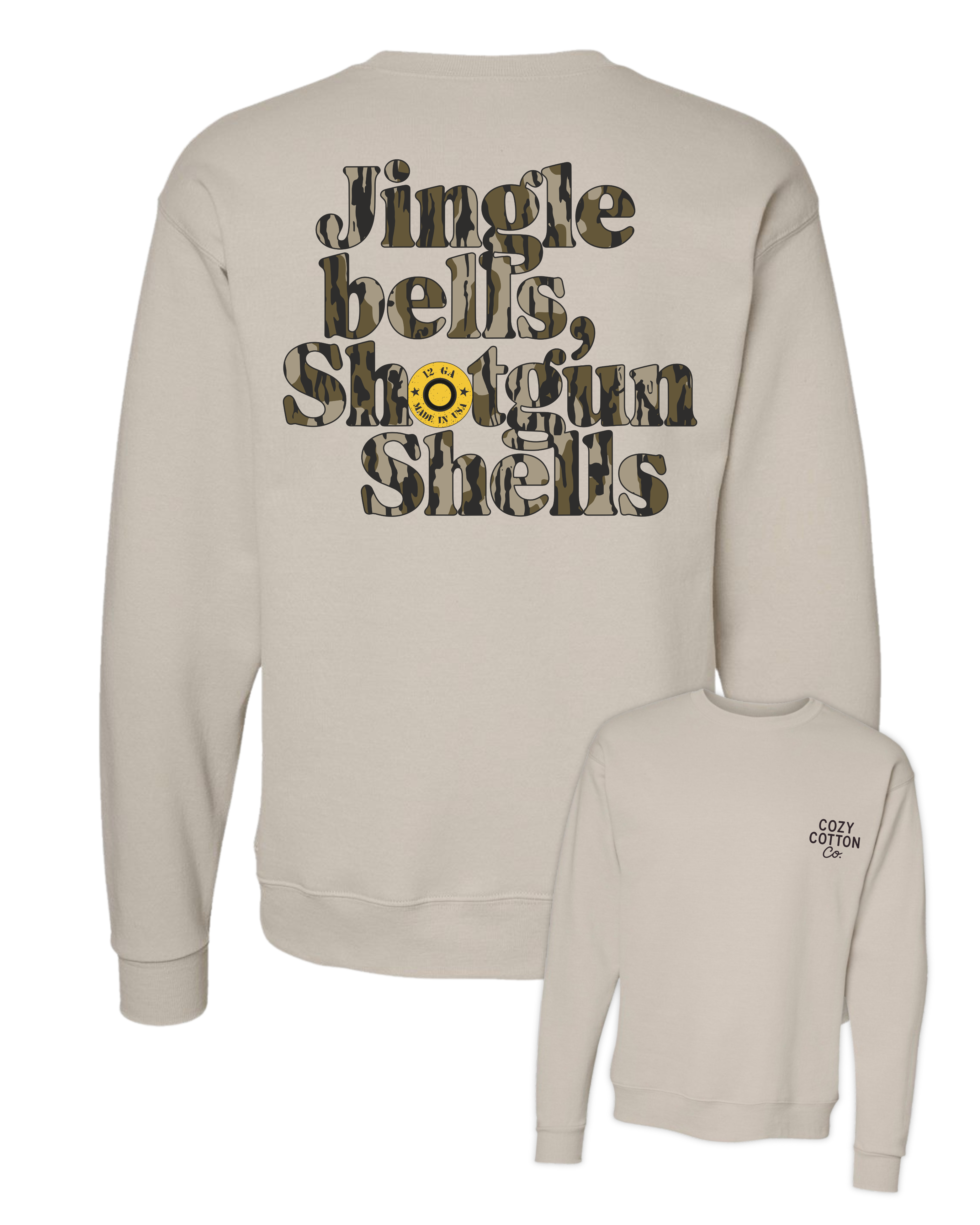 jingle bells, shotgun shells - sweater