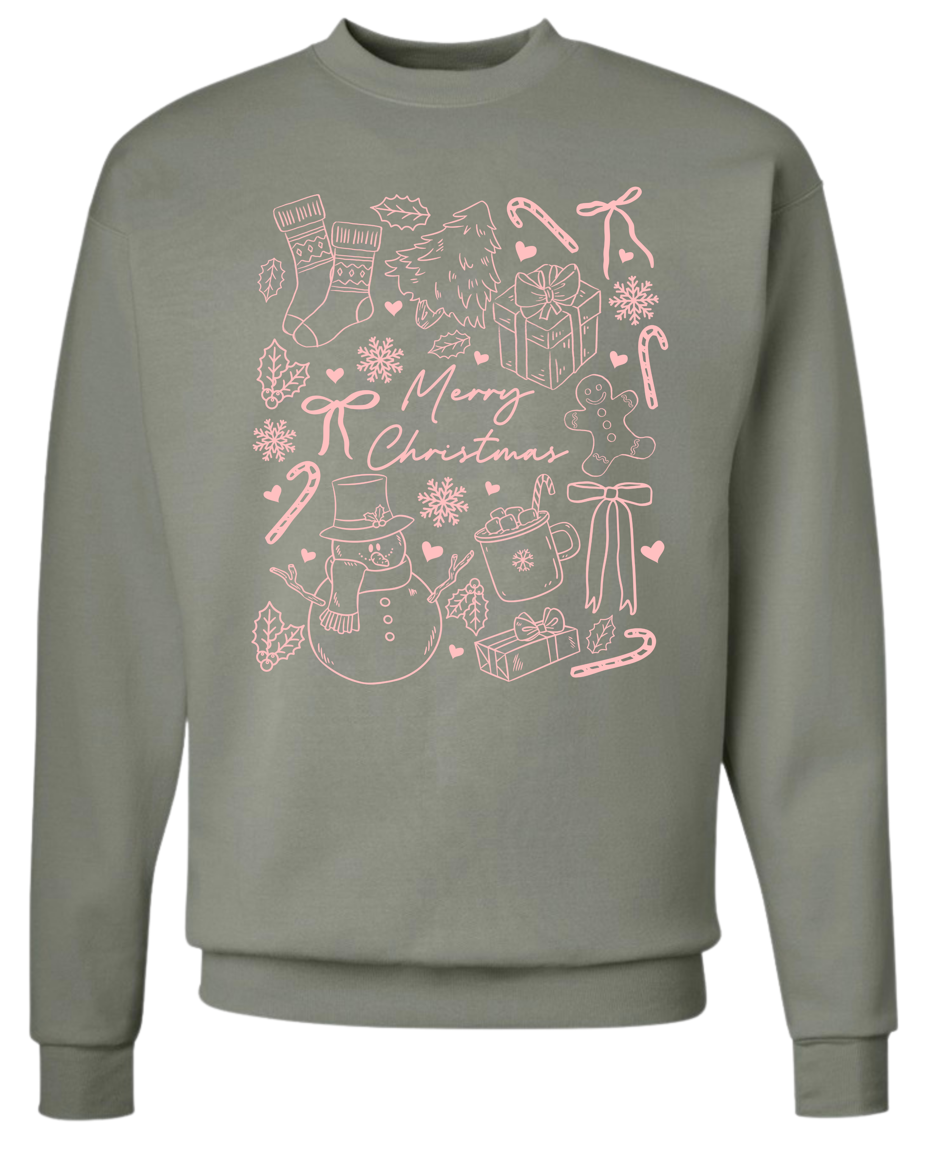 light pink doodle - sweatshirt