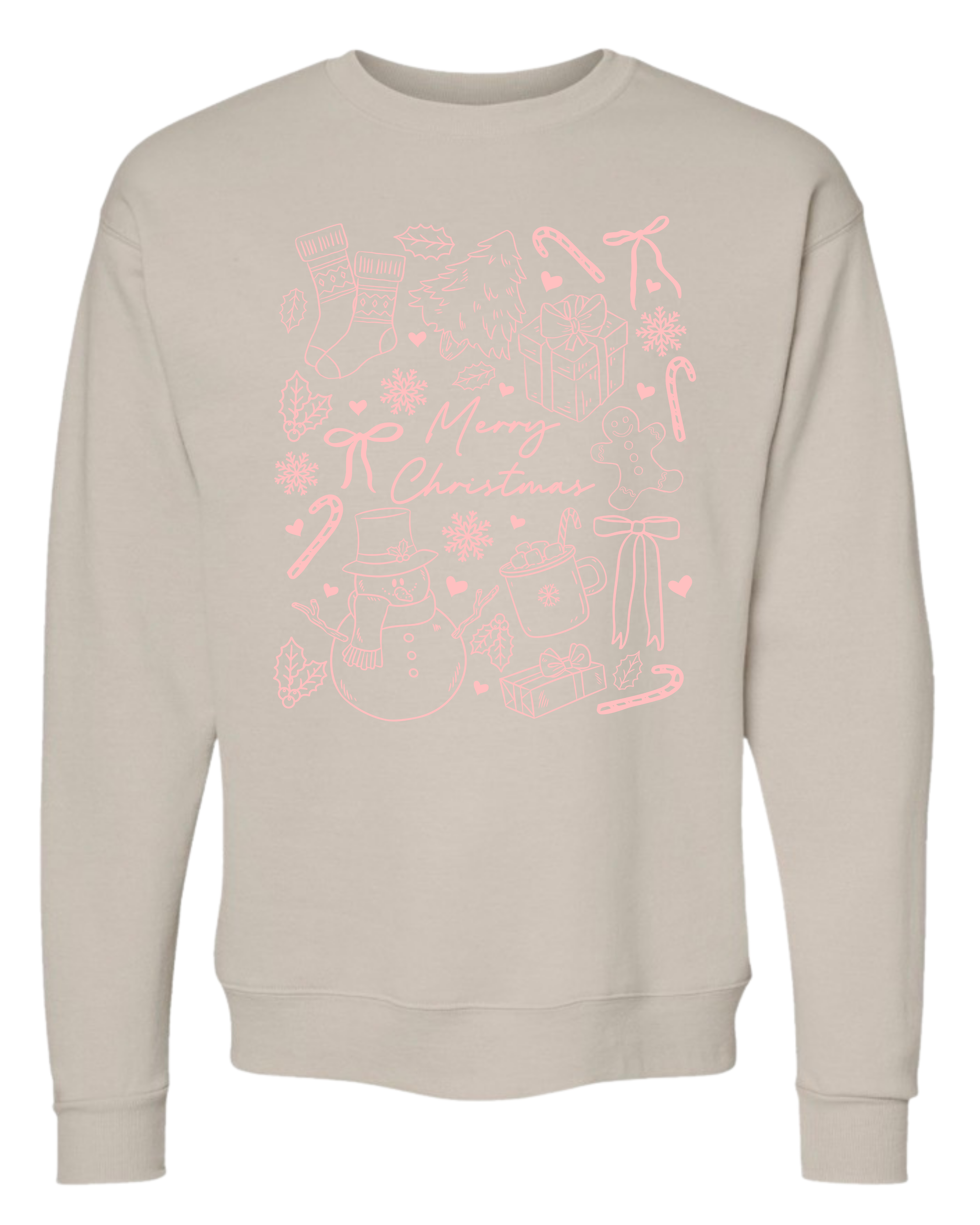 light pink doodle - sweatshirt